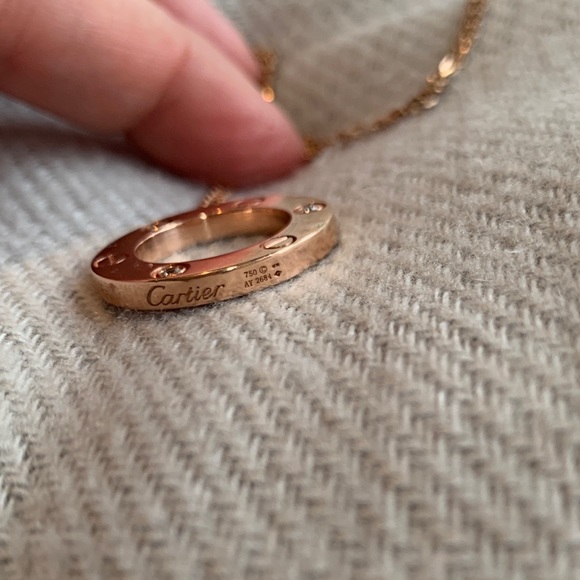 Cartier Love Pink Gold 3 Diamonds - Picture 4 of 8